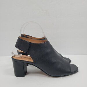 Johnston & Murphy Evelyn Women's Black Open Toe Bootie US Size 6M